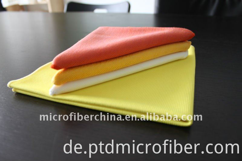 microfiber ribbed car wash towel for glass